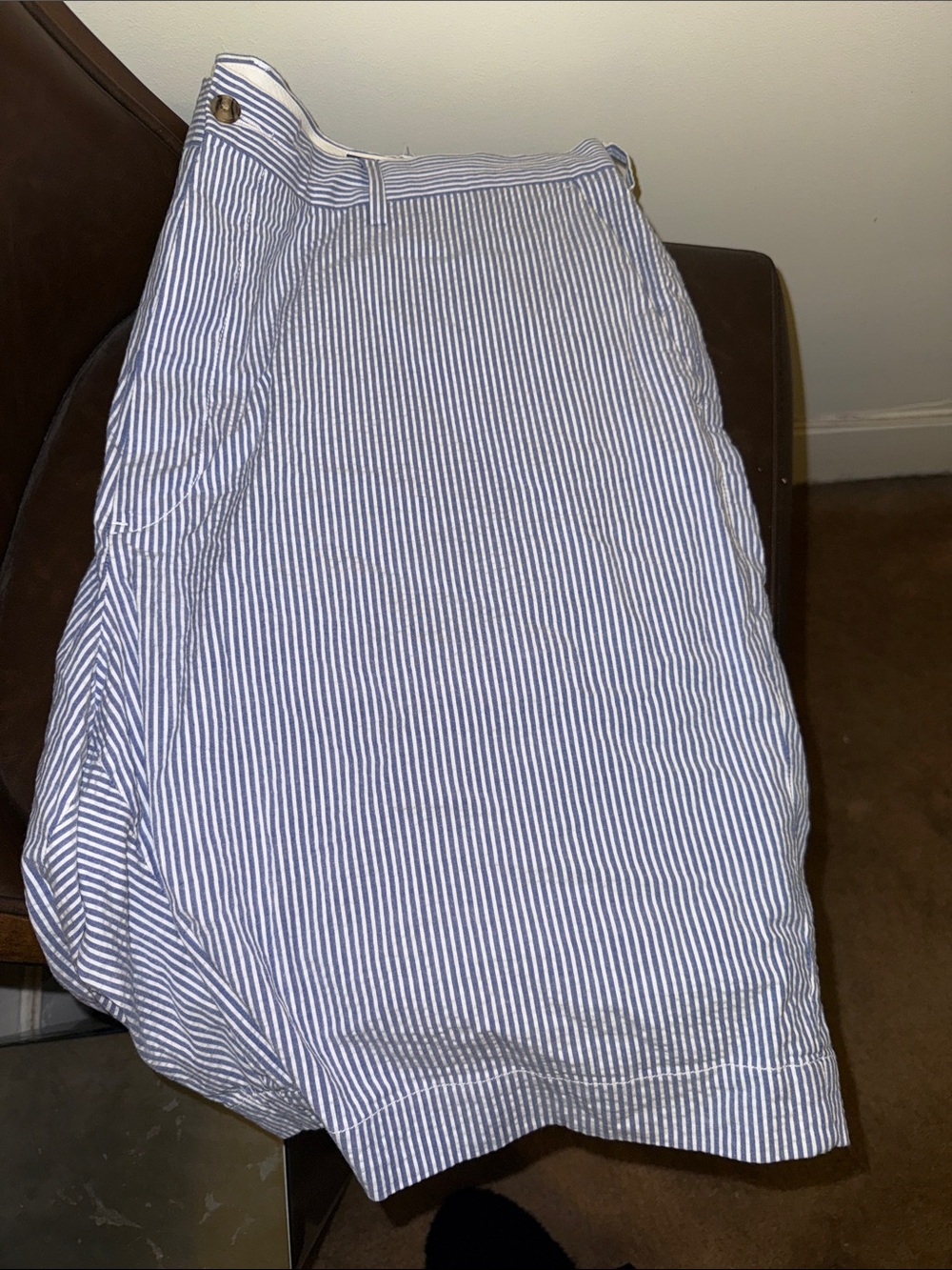 Ralph Lauren Blue & White Seersucker Shorts